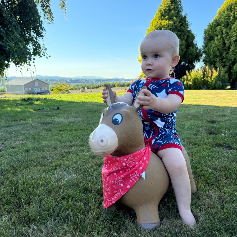 Little Sleepies Star Spangled Shorty Zippy 12-18 Months Neutral Unisex